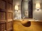 wooden powder room